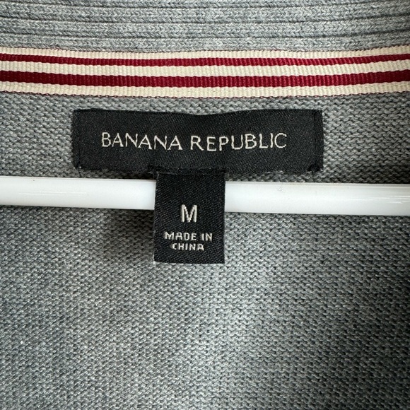 Banana Republic Size Medium Cotton Modal Shawl Collar Preppy Cardigan Sweater - Picture 4 of 7